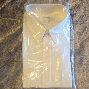 NWT Arrow Men's Classic White Short Sleeve Dress Shirt
